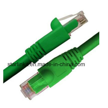 CAT6A Snagless Unshielded Cable de conexión de red UTP 10 Gigabit Green